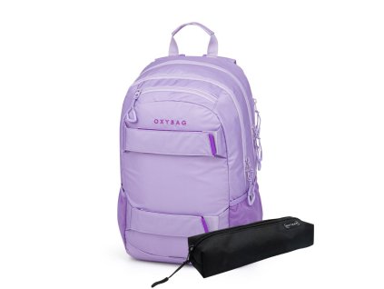 Študentský batoh + etue OXY Sport Violet