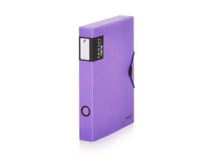 Škatuľa PP s gumou A4 maxi 45 Opaline Frosty fialová