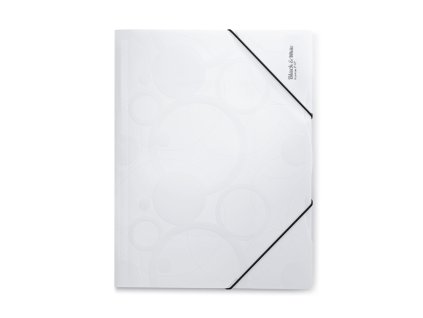 Sloha s gumou A4 Black and White biela