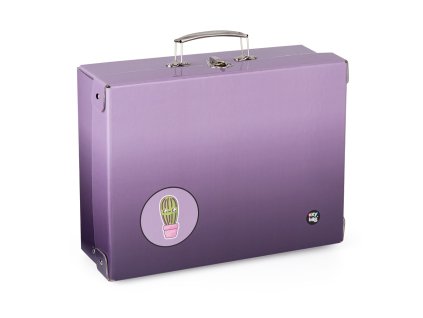 Kufrík lamino hranatý A4 OXY NEXT Ombre Purple