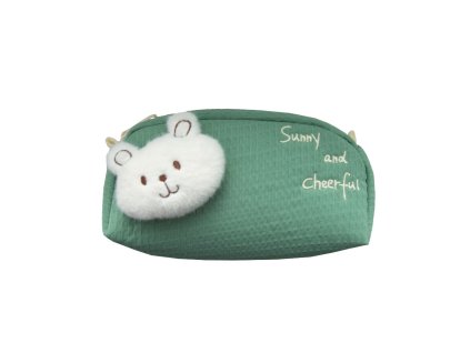 Etue detská plyšová Medveď zelený