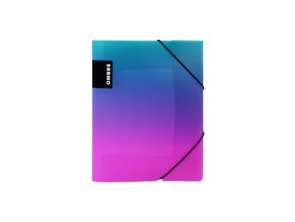 Sloha s gumou A4 PP OMBRE ružová