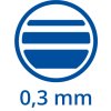 šířka stopy 0,3mm
