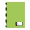 Twin wire blok A5 PP Opaline zelená