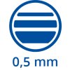 šířka stopy 0,5mm
