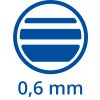 šířka stopy 0,6mm
