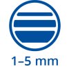 šířka stopy 1-5mm
