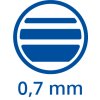 šířka stopy 0,7mm
