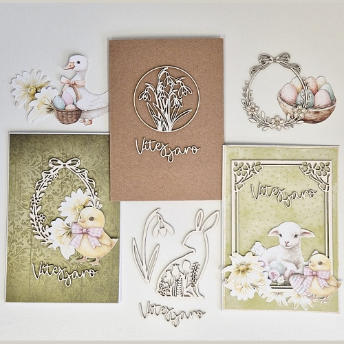 Ručně vyrobená přáníčka na téma JARO