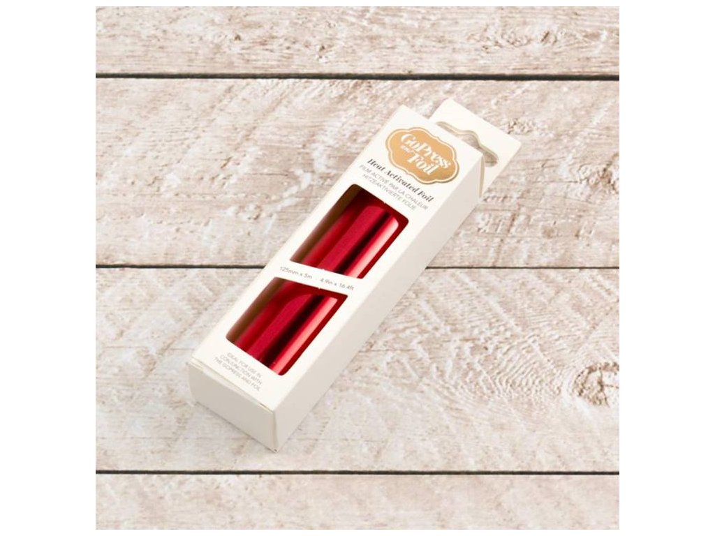 Go Press Foil - MIRROR / RED - termo reaktivní fólie