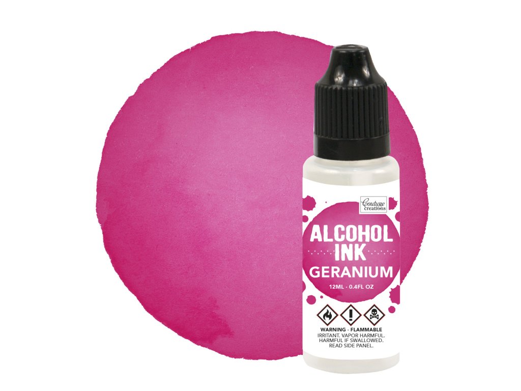 couture creations alcohol ink geranium 12ml co7273