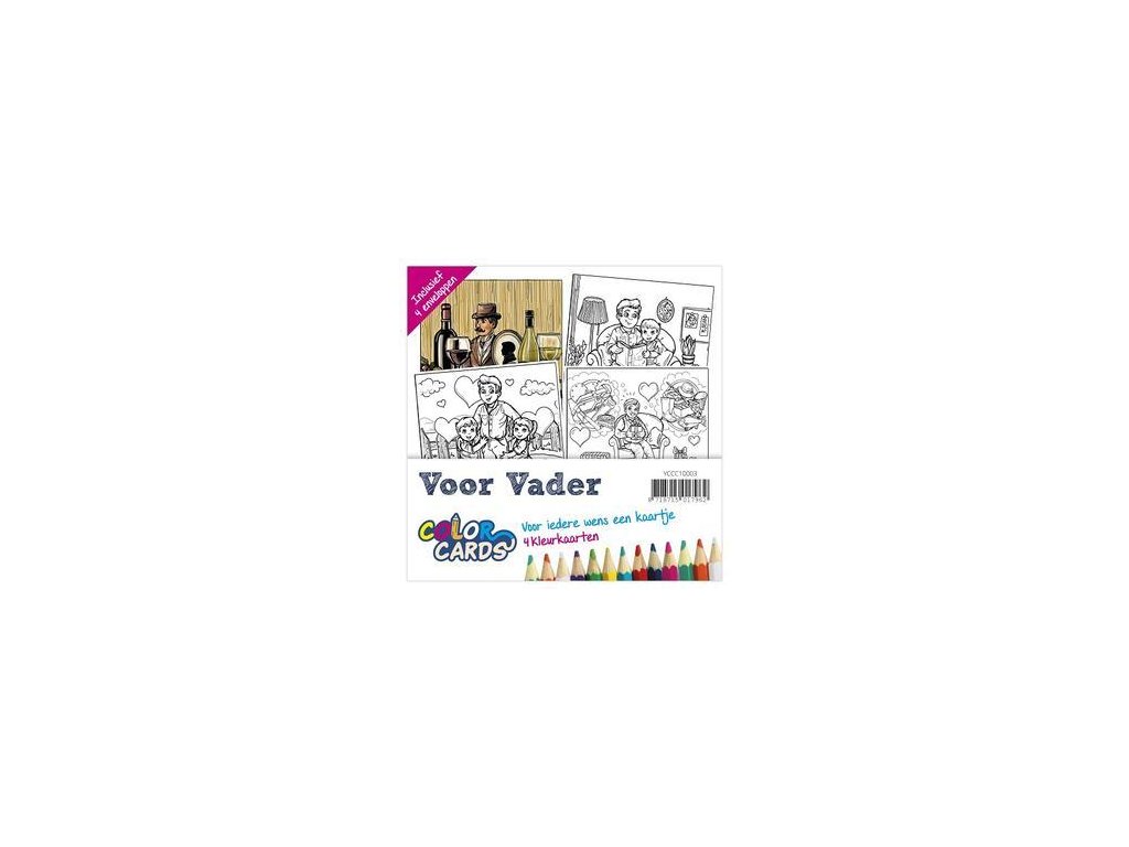 Yvonne Creations - Voor Vader / Color Cards 3 - předtištěné přání