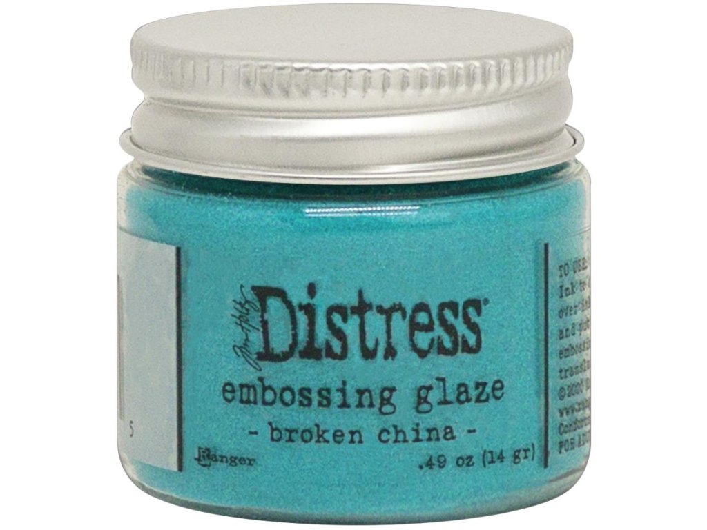 Ranger - DISTRESS / EMBOSSING GLAZE / BROKEN CHINA - prášek na embossování, průhledný
