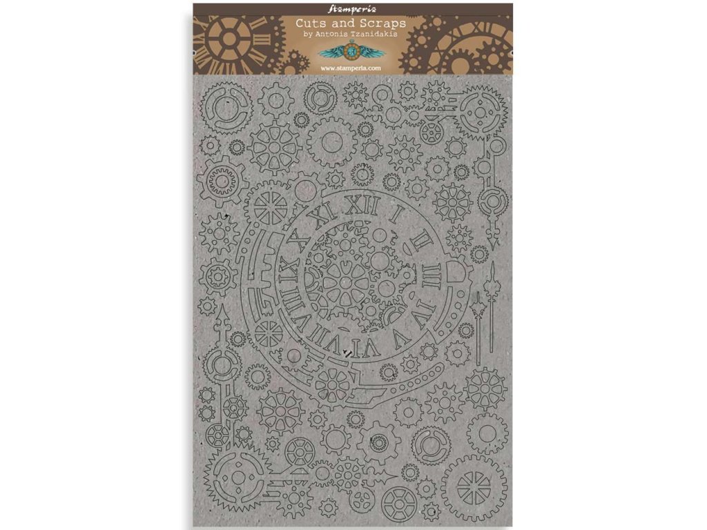 stamperia greyboard a4 sir vagabond gears and numb