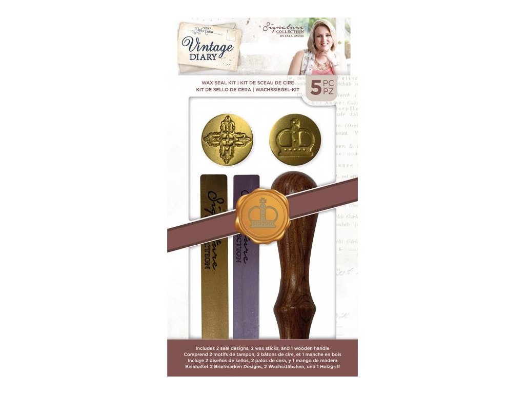 crafters companion vintage diary wax seal kit s vd