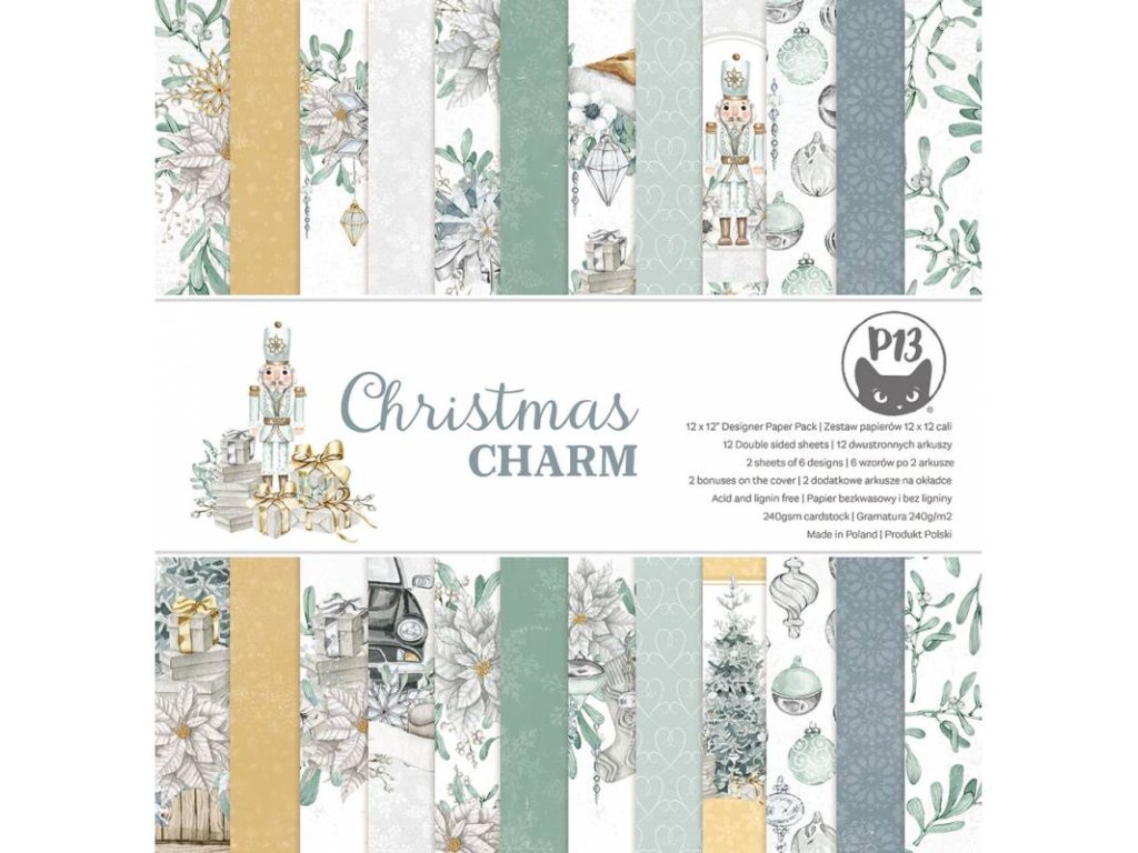 bloczek papierow christmas charm 12xj12