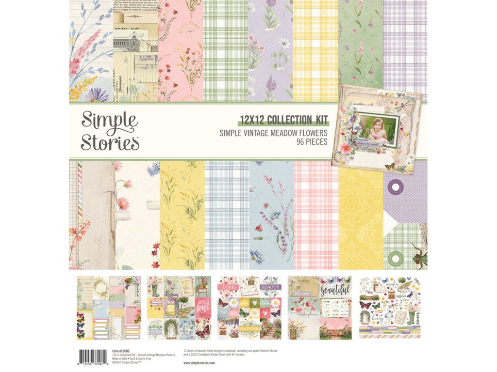simple stories simple vintage meadow flowers colle