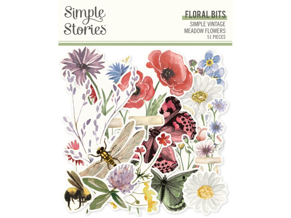 simple stories simple vintage meadow flowers flora