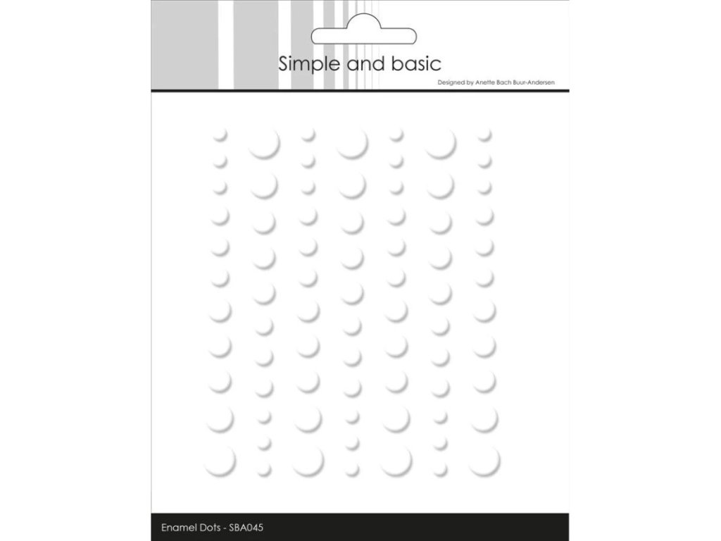 simple and basic matte enamel dots soft white