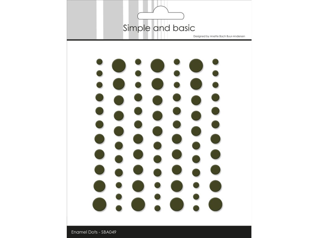 simple and basic matte enamel dots forest green 77