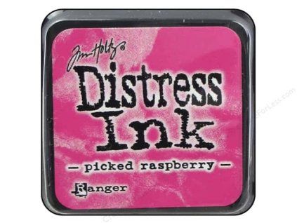 Distress Ink - PICKED RASPBERRY  / mini - razítkovací barva