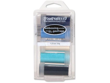 Stampendous - SUBMERGE KIT - sada 5 prášků na horké embossování