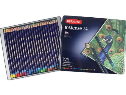 Derwent - INKTENSE - akvarelové pastelky, 24 ks