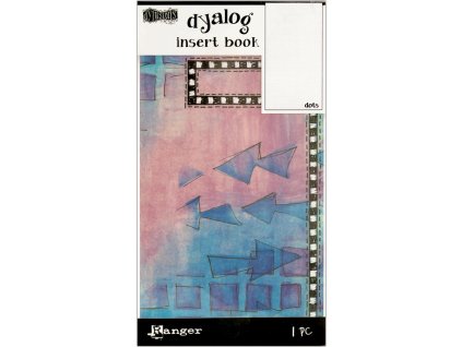Dylusions - DYALOG COVER / INSERT BOOK / DOTS - sešit, bílé tečkované listy