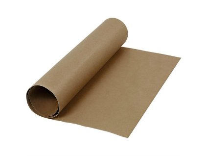 FAUX LEATHER PAPER / DARK BROWN - papír se vzhledem kůže, 50x100 cm