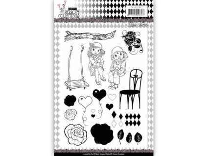 Yvonne Creations - PRETTY PIERROT 2 - silikonová razítka
