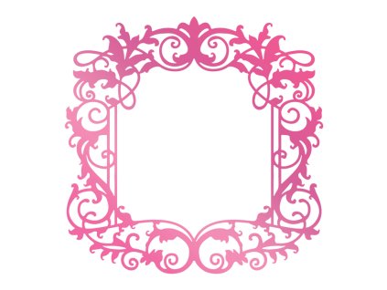 COUTURE CREATIONS - HOTFOIL STAMP / INTRICATE FRAME - kovové razítko
