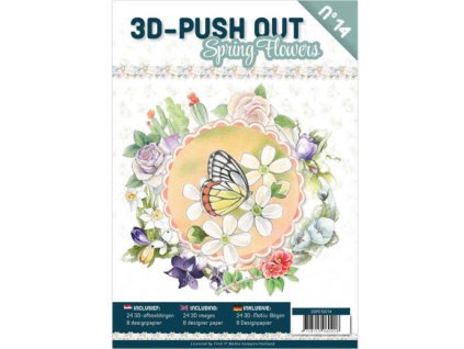 Yvonne Creations - SPRING FLOWERS - předvyseknuté motivy + navazující podklady