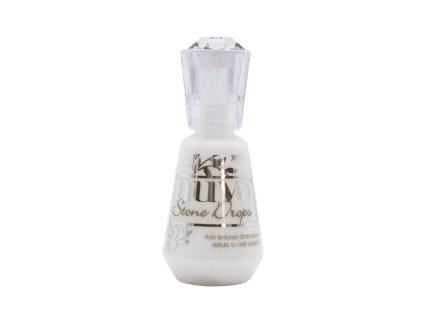 Nuvo - STONE DROPS / CHALK WHITE - tekuté enamelky