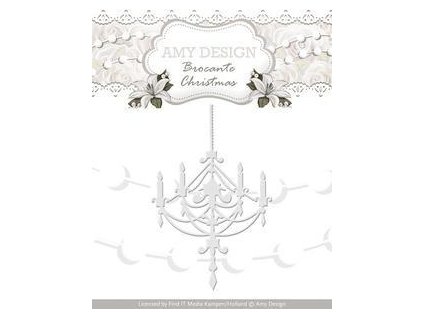 Amy Design - Brocante Christmas - Chandelier - vyřezávací šablona pro Big Shot