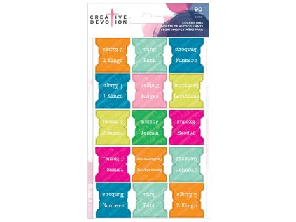 Creative Devotion - STICKER TABS - rozdělovače, samolepky