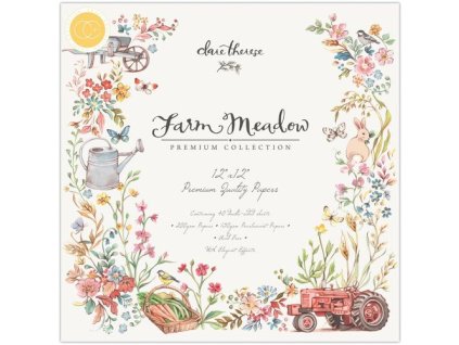 Craft Consortium 12x12 Premium Paper Pad Farm Meadow 15 m