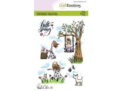 craftemotions clearstamps a6 kaat en odey 3 spring carla creati 311051 en G