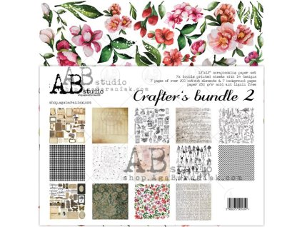 crafters bundle 2 scrapbooking paper set 7x 12 x12