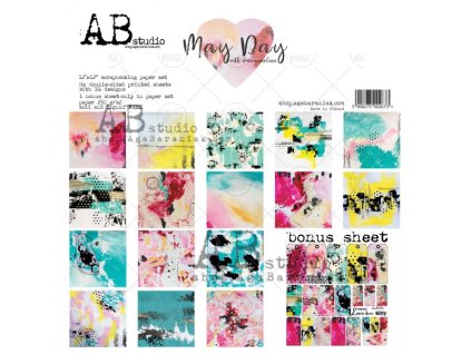 may day scrapbooking paper set 8x 12 x12 bonus page