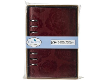 Elizabeth Craft - A5 PLANNER / RED ROSE / KVĚTY - desky bez příslušenství