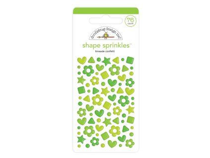 doodlebug design limeade confetti shape sprinkles