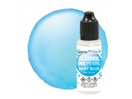couture creations alcohol ink pearl baby blue 12ml
