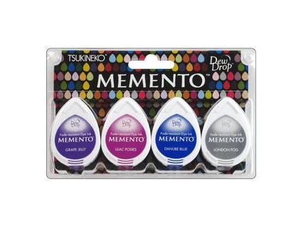 Memento - RAINY DAZE - razítkovací barva, 4 ks