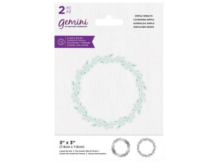 gemini simple wreath stamp die gem std siwr