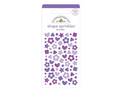 doodlebug design lilac confetti shape sprinkles 76