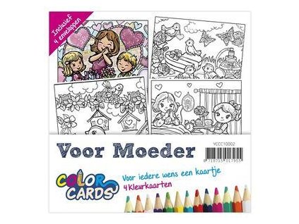 Yvonne Creations - Voor Moeder / Color Cards 2 - předtištěné přání