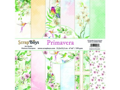 ScrapBoys - PRIMAVERA - 6" kompletní scrapbooková sada