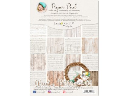 02wood patterns 02 bloczek papierow do scrapbookingu 21x29cm lemoncraft
