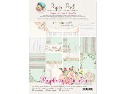 raspberry garden edycja albumowa bloczek papierow do scrapbookingu 21x29cm lemoncraft