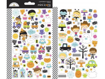doodlebug design ghost town mini icons stickers 70